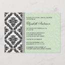 Recherche de black damask invitations Nuptiale