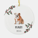 Recherche de français bulldog ornements Décoration de noël