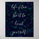 Recherche de la vie trop courte posters Inspiration