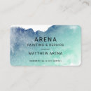 Recherche de bleu vert cartes visite Peinture
