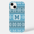 Search for snowflakes pattern iphone cases Blue
