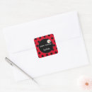 Search for ladybug birthday party stickers Red