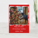 Search for doberman pinscher christmas cards Black