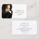 Recherche de journalistes cartes visite Client(e)