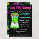 Search for tiki party invitations Pink