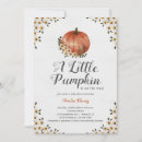 Recherche de peu de citrouille invitations Baby