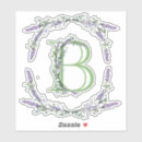 Search for monogram letter b stickers Botanical