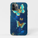 Search for golden butterfly iphone cases Blue