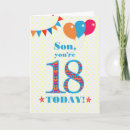 Search for 18th son birthday cards Eighteen