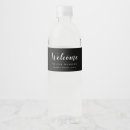 Search for black and white small wedding water bottle labels Elegant