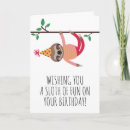 Recherche de sloth birthday cards Drôle