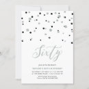 Search for confetti 60th birthday invitations Modern
