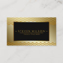 Recherche de chevron or cartes visite Salon