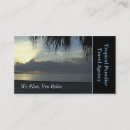Search for travel business cards Sunset