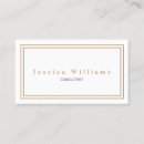 Recherche de white business cards Consultant