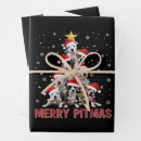 Search for pitbull christmas wrapping paper Festive