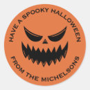 Search for scary face stickers Pumpkin