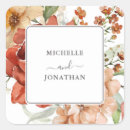 Search for rustic floral wedding stickers Orange