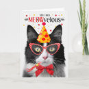 Search for black and white cat birthday cards Pets