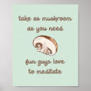 Recherche de champignons posters Méditation