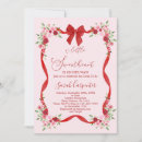 Recherche de ruban rouge invitations Petite fille
