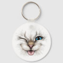 Search for winking keychains Cat