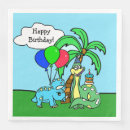 Search for dinosaur napkins Happy