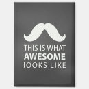 Search for mustache white magnets For him