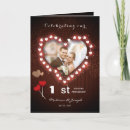 Search for 1st wedding anniversary cards Heart