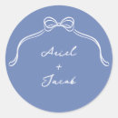 Search for bow wedding stickers Hand written