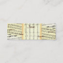 Recherche de profil musique cartes visite Musique de feuille
