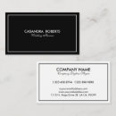 Recherche de noire et blanche cartes visite Minimaliste