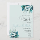 Search for light blue engagement party invitations Greenery