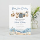 Search for overalls baby shower invitations Blue jean baby
