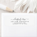Search for class return address labels Black and white