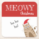 Search for funny cat coasters Santa