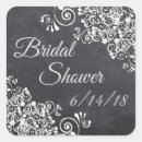 Search for chalkboard bridal shower stickers Black
