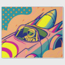 Search for driving wrapping paper Retro