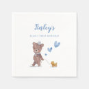Search for teddy bear napkins Blue
