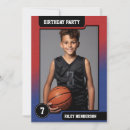 Search for basketball team birthday invitations Kids birthday party