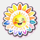 Search for sun face stickers Happy