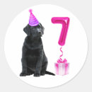 Search for dogs birthday stickers Pawty
