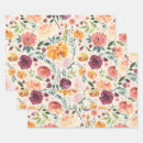 Recherche de vintage floral wrapping paper Automne