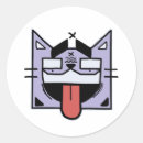 Recherche de langue autocollants Blanc