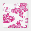 Recherche de fuchsia magnets Blanc