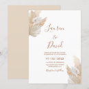 Search for desert wedding invitations Pampas grass