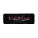 Search for black damask return address labels Damasks