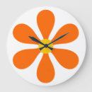 Search for 60s flower clocks Orange