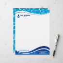 Search for blue waves business stationery Water