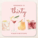 Search for birthday coasters Cocktail party